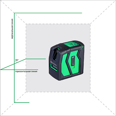 Уровень лазерный INSTRUMAX ELEMENT 2D GREEN IM0119