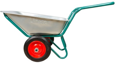 Тачка строительная 2-х колесная полиуретановые колеса LINSTOR 43.110.260 LUX PROFI