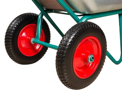 Тачка строительная 2-х колесная полиуретановые колеса LINSTOR 32.110.240 PROFI