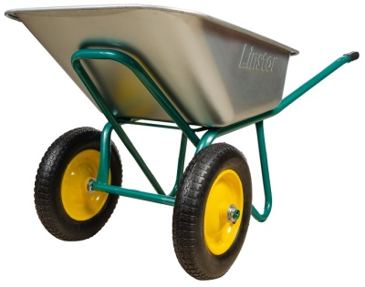 Тачка строительная 2-х колесная пневмо колеса LINSTOR 32.110.240