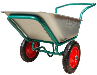 Тачка строительная 2-х колесная полиуретановые колеса LINSTOR 43.110.260 LUX PROFI