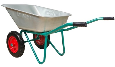 Тачка строительная 2-х колесная полиуретановые колеса LINSTOR 32.110.240 PROFI