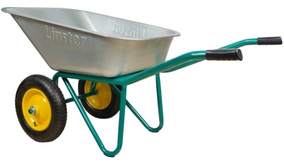 Тачка строительная 2-х колесная пневмо колеса LINSTOR 32.110.240