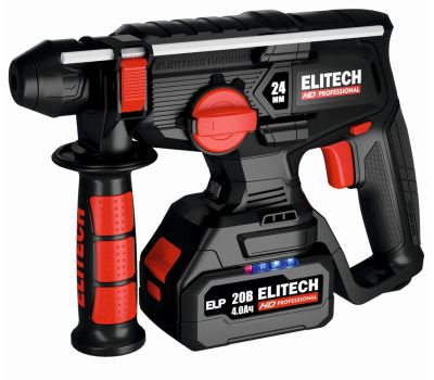 Перфоратор аккумуляторный SDS Plus ELITECH HD CRH 2024BL 1х4Ah