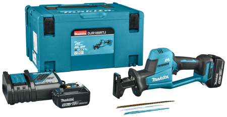 Пила сабельная аккумуляторная MAKITA DJR 189RTJ 2х5Ah