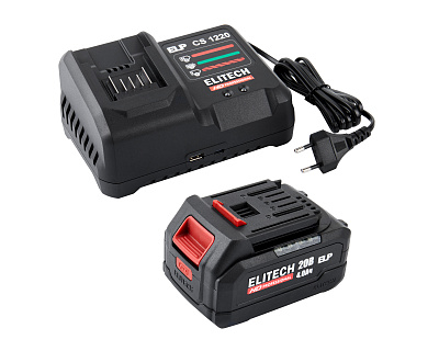 Пила цепная аккумуляторная ELITECH HD CS 2012BLPK 1х4Ah