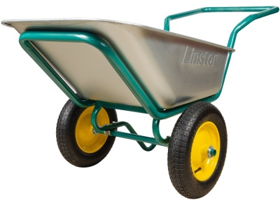 Тачка строительная 2-х колесная пневмо колеса LINSTOR 43.110.260 LUX