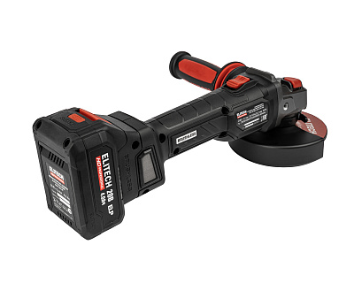 Шлифмашина угловая аккумуляторная ELITECH HD CAG 2012BL 2х4Ah