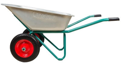 Тачка строительная 2-х колесная полиуретановые колеса LINSTOR 32.110.240 PROFI