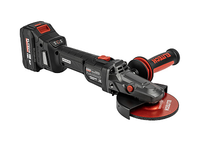 Шлифмашина угловая аккумуляторная ELITECH HD CAG 2012DSL 2х4Ah