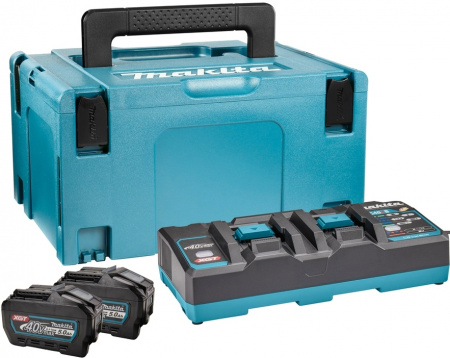 Набор: BL 4050F 40V 5Ah Li-ion 2шт + DC 40RB MAKITA 191U18-9