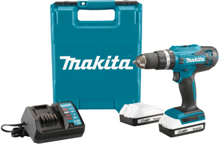 Дрель-шуруповерт ударная аккумуляторная MAKITA HP 488DWAE 2х2Ah