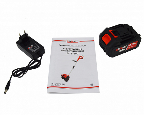 Снегоуборщик аккумуляторный BRAIT BCS-300 1х4Ah