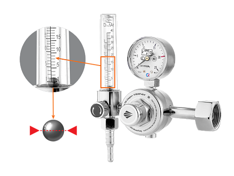 Регулятор расхода газа СВАРОГ У-30/АР-40-Р манометр с поверкой