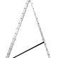 Лестница-стремянка 3-секционная алюминиевая Новая Высота NV1230 3х15