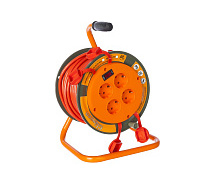 Удлинитель на катушке ПВС 3х1,5 IP44 30м 4 гнезда GLANZEN EB-30-008