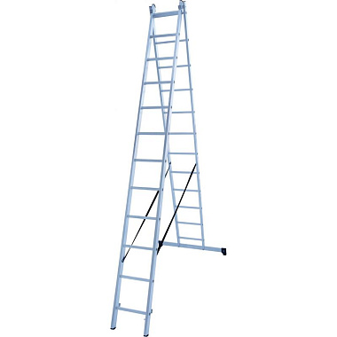 Лестница-стремянка 2-секционная алюминиевая Новая Высота NV1220 2х12