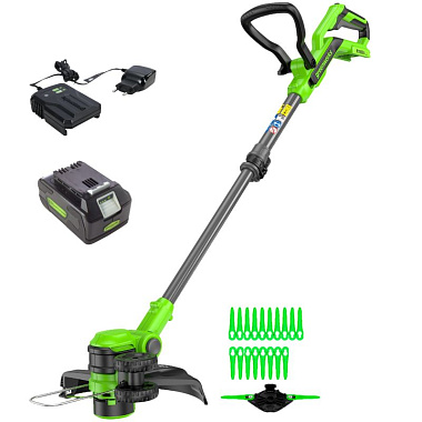 Триммер аккумуляторный GREENWORKS G24LT301K4 1х4Ah 2113207UB