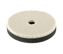 Насадка полировальная короткая плетеная шерстяная нить под липучку 125мм MATRIX 75962