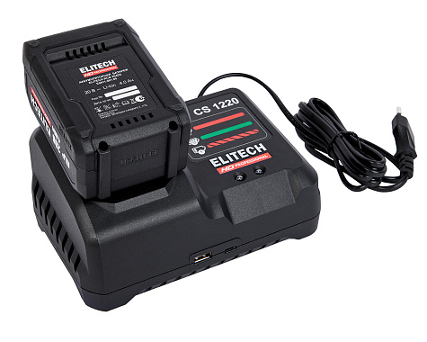 Пистолет для герметика аккумуляторный ELITECH HD CCG 20SL6 1х4Ah