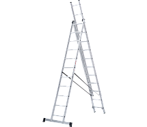 Лестница-стремянка 3-секционная алюминиевая Новая Высота NV1230 3х11