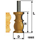 Фреза кромочная фигурная ф32х57мм хв.12мм ЭНКОР