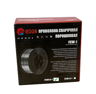 Проволока порошковая 0,8мм 1,0кг EDON FCW0.8-1"