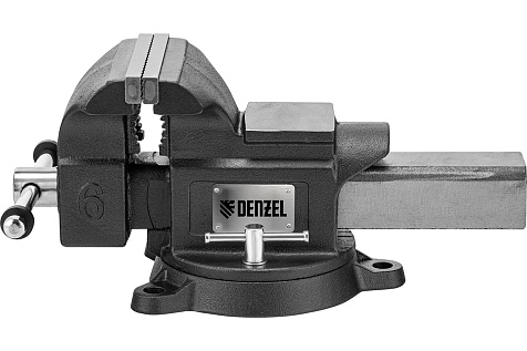 Тиски слесарные 150мм поворотные с наковальней DENZEL BVH-150 18685