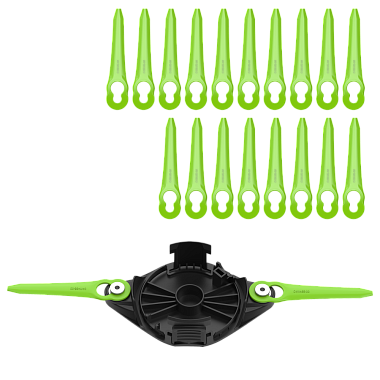 Нож пластиковый для 2-сторонней установки 20шт GREENWORKS 2963607