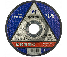 Круг шлифовальный по металлу 125х6х22мм A30TBF КРАТОН 1 07 04 002