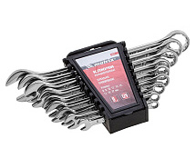 Набор ключей комбинированных 6-22мм 9шт полированный хром MATRIX 15424