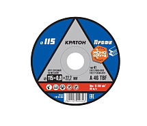 Круг отрезной по металлу 115х0,8х22мм A46TBF КРАТОН 1 07 02 034