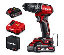 Дрель-шуруповерт ударная аккумуляторная LMS ЗУБР ДБУ-45-22 2х2Ah