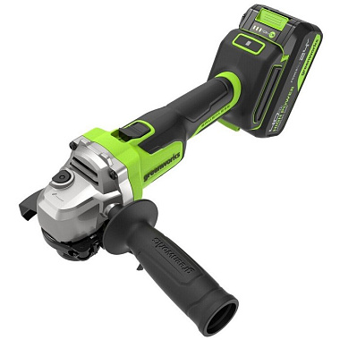 Шлифмашина угловая аккумуляторная GREENWORKS AG590 1х4Ah 3201007CUB