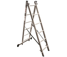 Лестница-стремянка 2-секционная алюминиевая Новая Высота NV1220 2х6