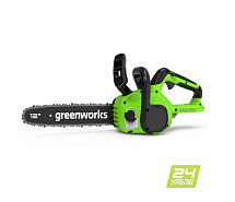 Пила цепная аккумуляторная GREENWORKS GD24CS30 без АКБ и ЗУ 2007007