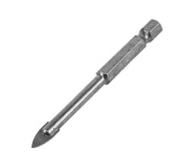 Сверло по стеклу и керамике 6мм HEX 1/4" MATRIX 72836