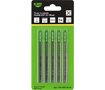 Пилки по дереву для лобзика 75/100х2,5мм HCS T101BR 5шт D.BOR D-105-100C1R-05