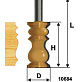 Фреза кромочная фигурная ф32х57мм хв.12мм ЭНКОР