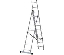Лестница-стремянка 3-секционная алюминиевая Новая Высота NV1230 3х9