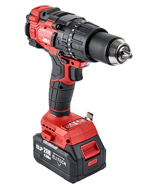 Дрель-шуруповерт ударная аккумуляторная ELITECH ДА 21УБЛ2 2х4Ah