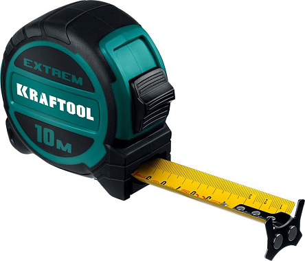 Рулетка 10м х 32мм со сверх широким полотном KRAFTOOL Extrem 34127-10