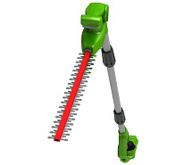 Кусторез штанговый аккумуляторный GREENWORKS G24PH51K2 1х2Ah 2300707/2