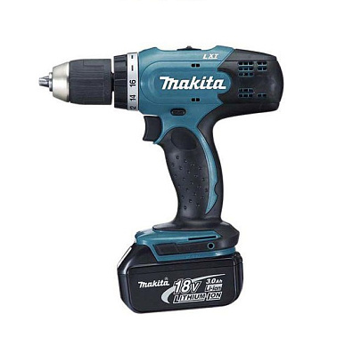 Дрель-шуруповерт аккумуляторная MAKITA DDF 453RFE 2х3Ah