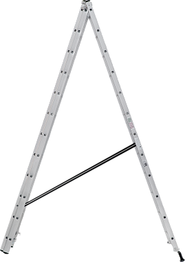 Лестница-стремянка 3-секционная алюминиевая Новая Высота NV1230 3х12
