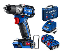 Дрель-шуруповерт аккумуляторная LMS ЗУБР Профи DB-50-42 Компакт 2х4Ah