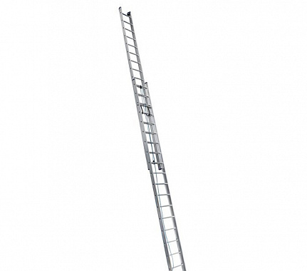 Лестница выдвижная с тросом 2-секционная алюминиевая 2х18 АЛЮМЕТ SR2 3218