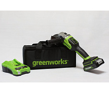 Шлифмашина угловая аккумуляторная GREENWORKS GD24AGK2 1х2Ah 3200207UA