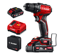 Дрель-шуруповерт аккумуляторная LMS ЗУБР ДБ-45-22 2х2Ah