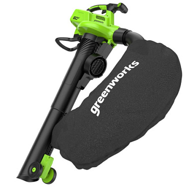 Воздуходув-пылесос аккумуляторный GREENWORKS GD60BVIIK4 1х4Ah 2409307/4